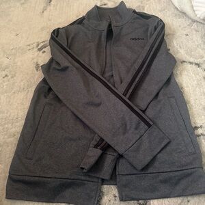 Adidas Charcoal Jacket- Large (14/16)